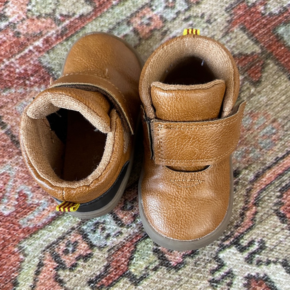 Carter's Tan Kids Boots with Velcro